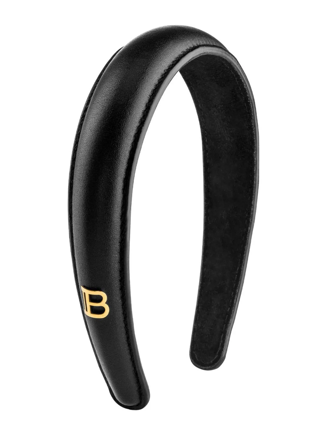 Puffed headband w/ gold logo