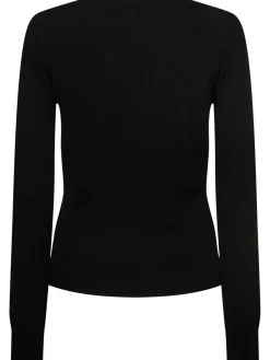 Pullover girocollo con clip