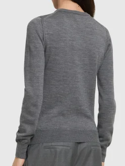 Pullover girocollo con clip