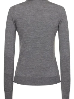Pullover girocollo con clip