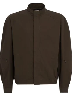 Raglan cotton zip jacket