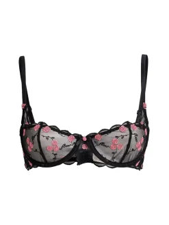 Reggiseno a balconcino ricamato Rose and Vine