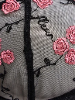 Reggiseno a balconcino ricamato Rose and Vine