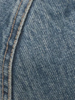 Reggiseno a triangolo in denim di cotone