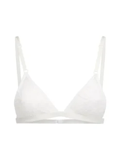 Reggiseno a triangolo in tulle con ricamo in pizzo