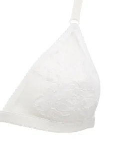 Reggiseno a triangolo in tulle con ricamo in pizzo