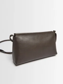 Rene micro grain leather shoulder bag