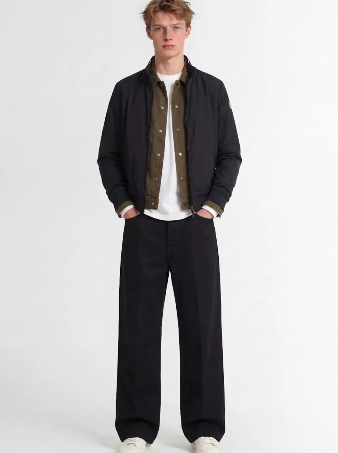Reppe nylon rain windbreaker jacket