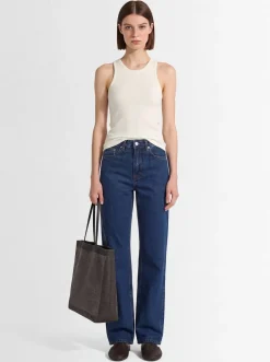Ribbed cotton tank top