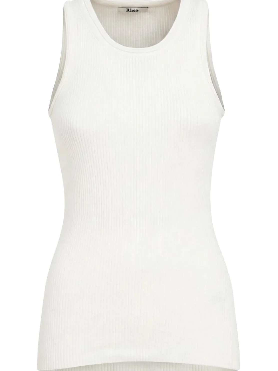 Ribbed cotton tank top