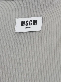 Ribbed long sleeve stretch t-shirt