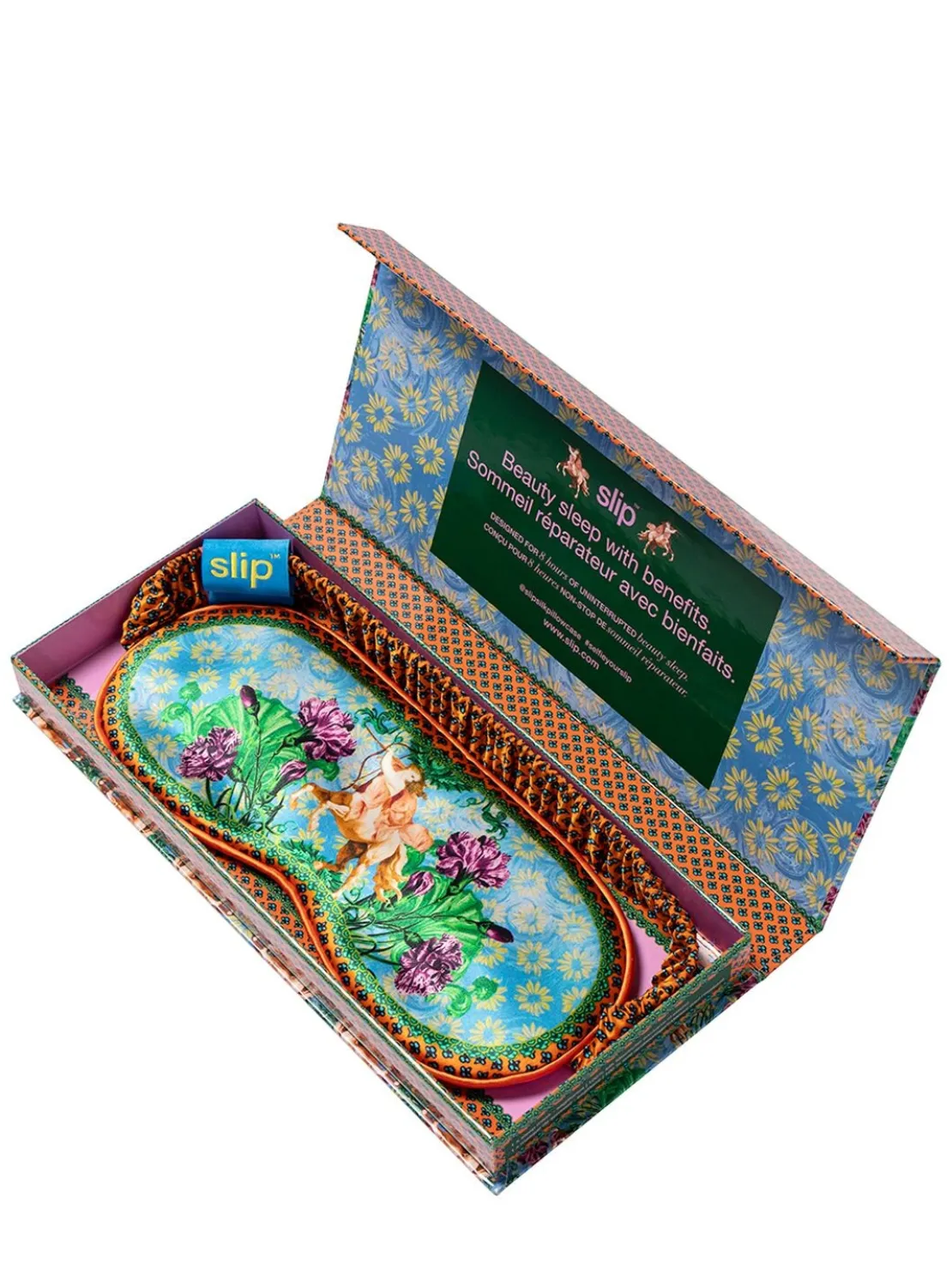 Sagittarius printed silk sleep mask