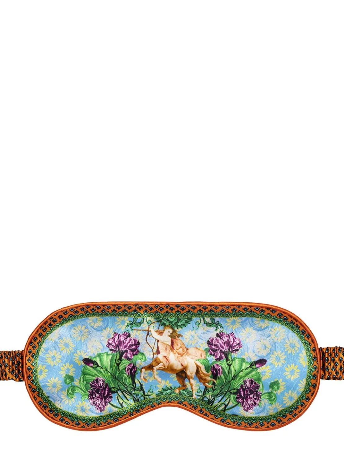Sagittarius printed silk sleep mask