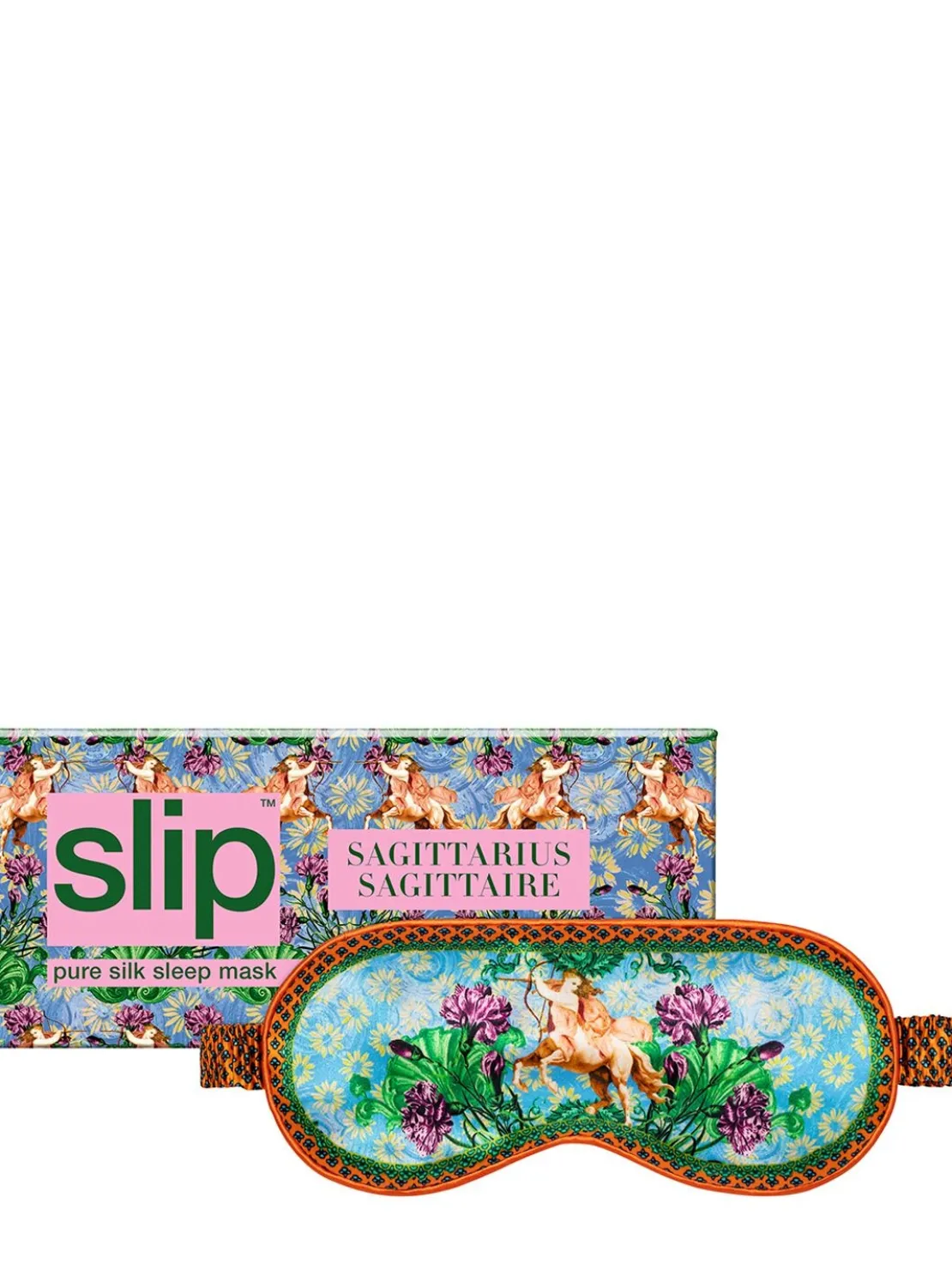 Sagittarius printed silk sleep mask