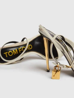 Sandali Padlock in pelle 105mm