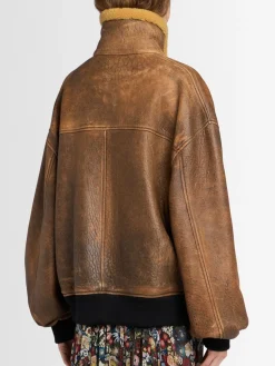 Sandor leather bomber jacket