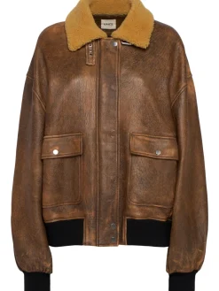 Sandor leather bomber jacket