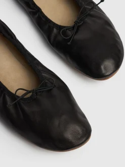 Scarpe basse Round Ballet in pelle