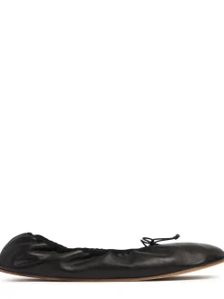 Scarpe basse Round Ballet in pelle