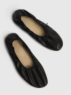 Scarpe basse Round Ballet in pelle