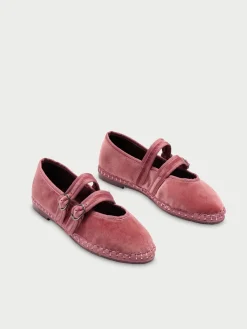 Scarpe Mary Jane Claire in velluto