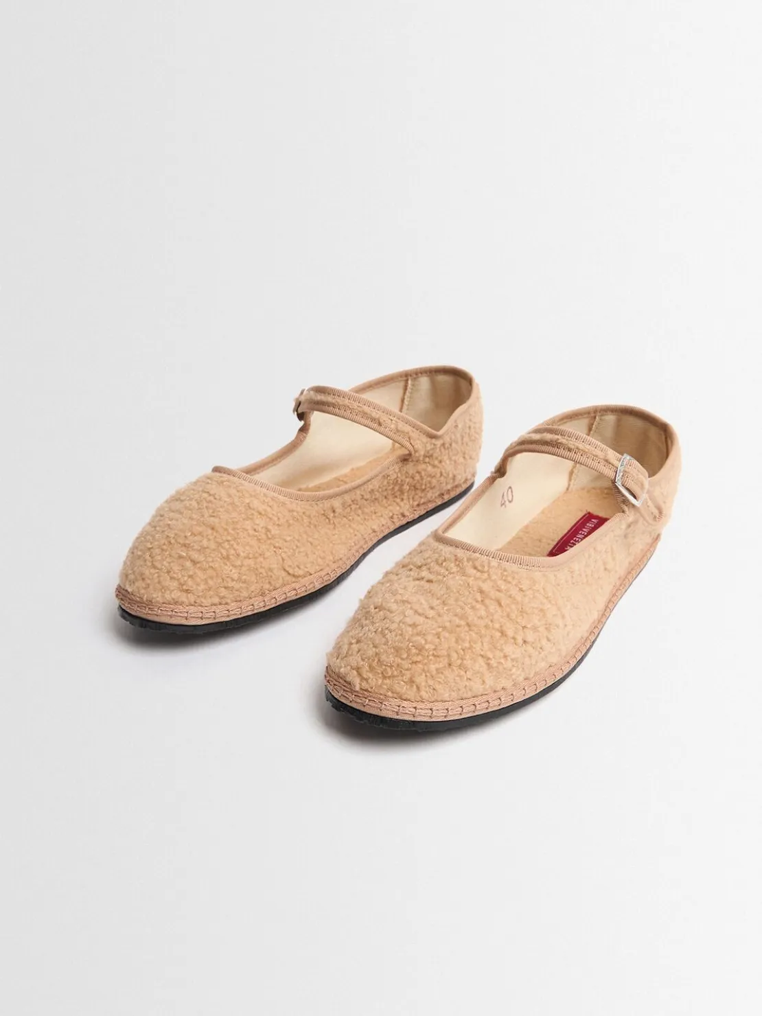 Scarpe Mary Jane Susan in teddy 10mm