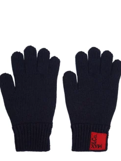 Sciarpa e cappello in maglia misto lana con logo