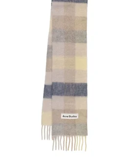 Sciarpa in misto alpaca con logo