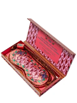 Scorpio printed silk sleep mask