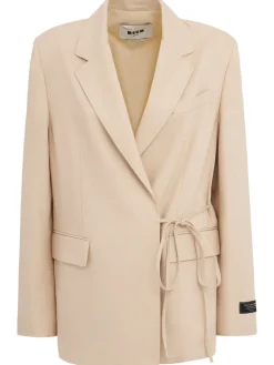 Self-tie blazer