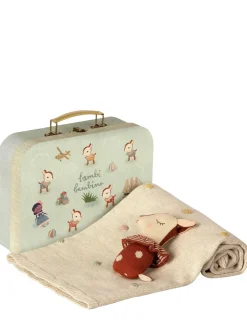 Set coperta, peluche e contenitore