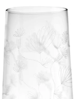Set di 4 bicchieri Camelia Aubergine