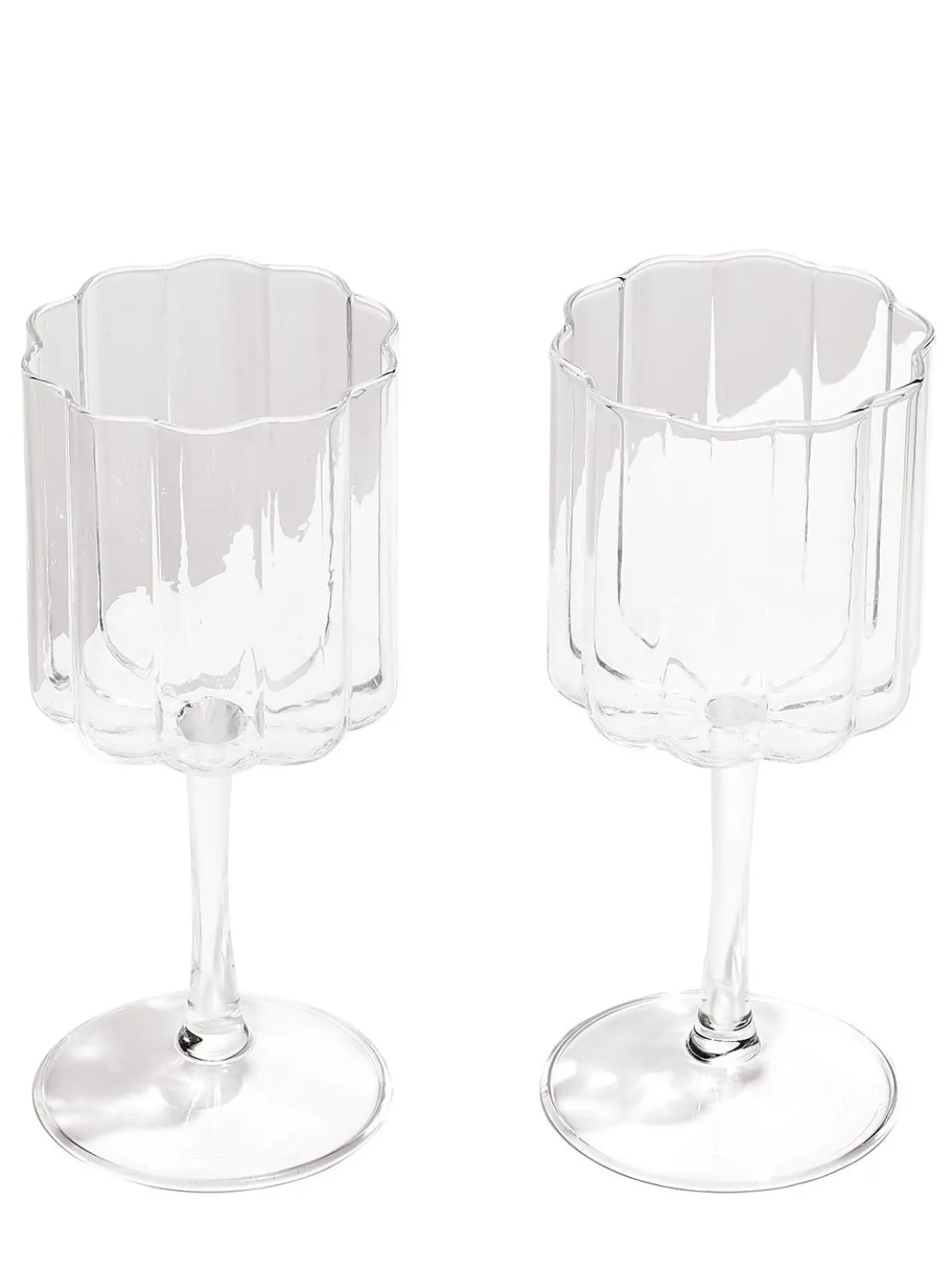 Set di 2 bicchieri da vino Wave