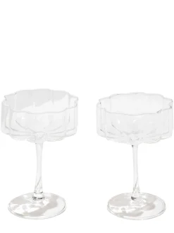 Set di 2 coppette Clear Wave