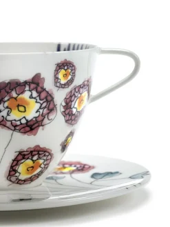 Set di due tazze e piattini Anemone