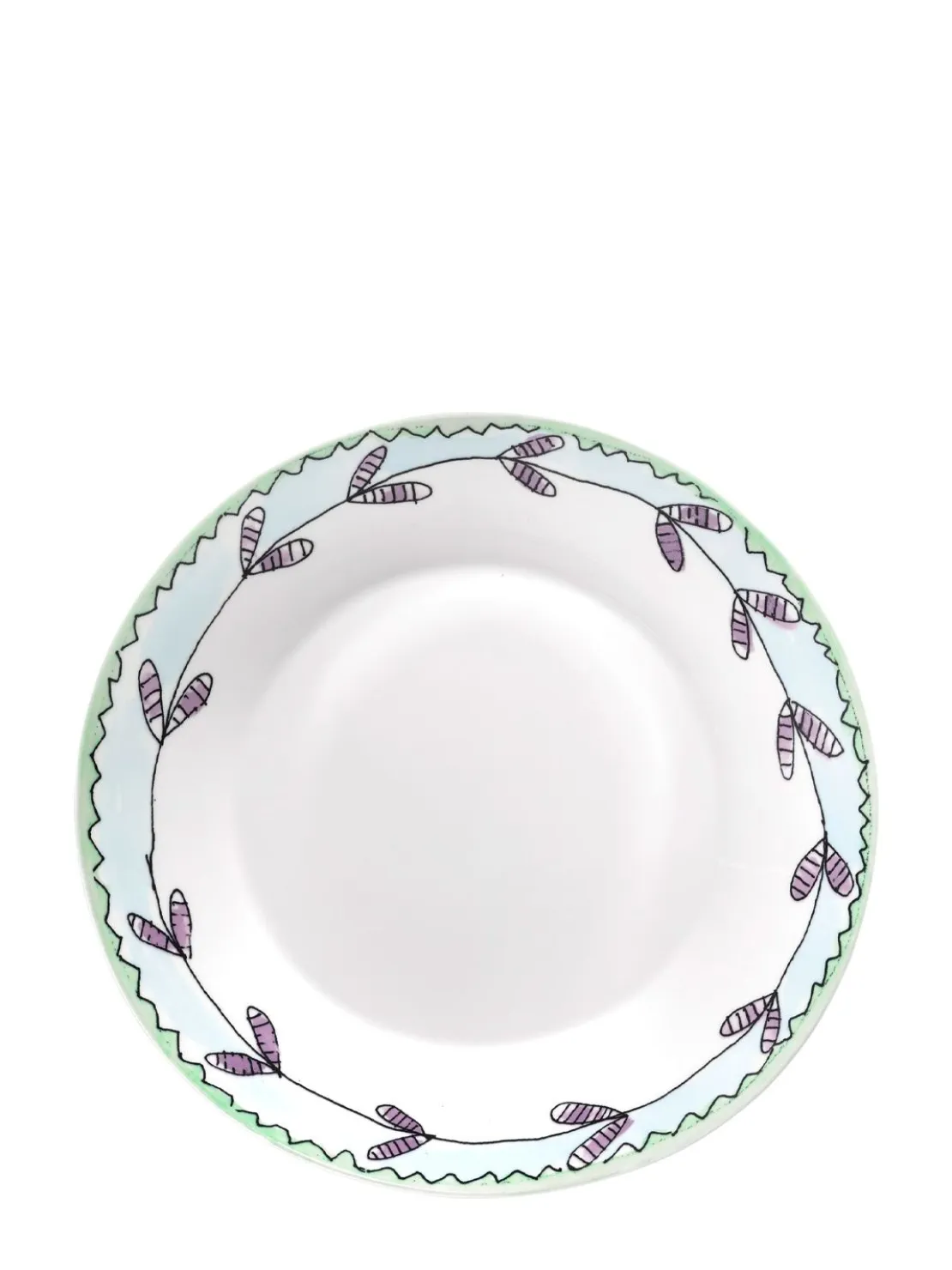 Set di 2 piatti fondi Blossom Milk