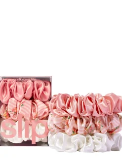 Set di 3 scrunchie grandi in seta