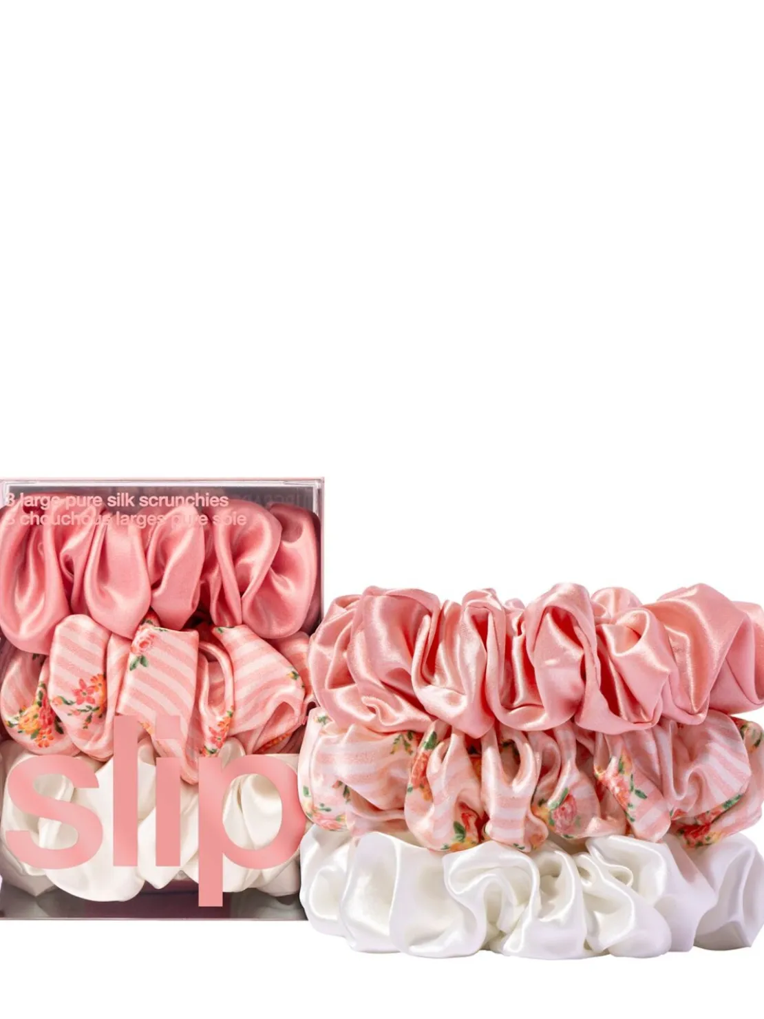 Set di 3 scrunchie grandi in seta