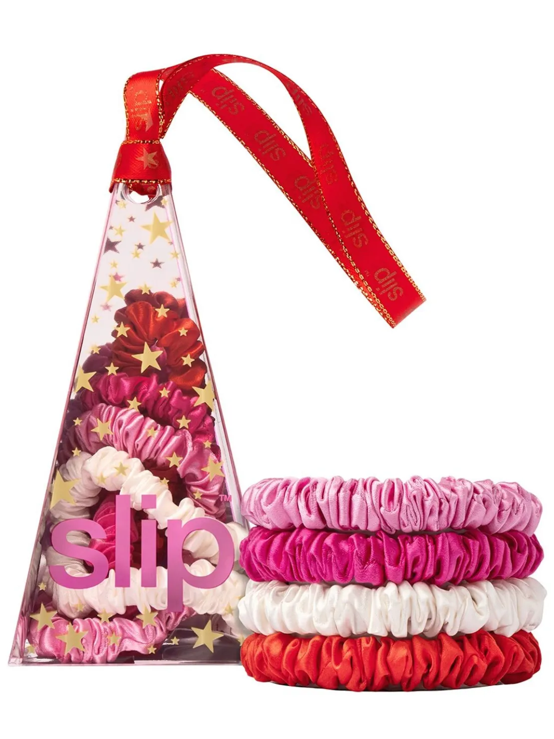 Set di 4 scrunchies in seta
