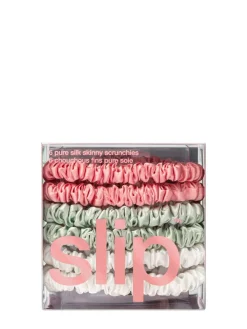 Set di 6 scrunchie skinny in seta