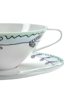 Set di 2 tazzine e piattini Blossom Milk