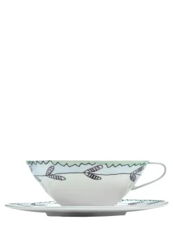 Set di 2 tazzine e piattini Blossom Milk