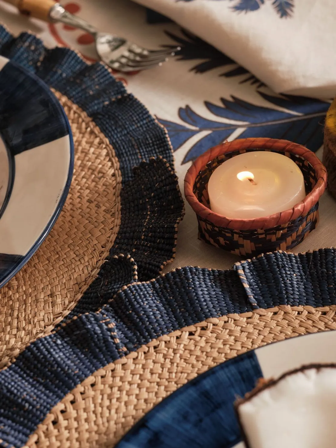 Set di 2 tovagliette Navy Blue Orpua