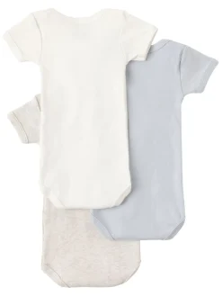 Set of 3 cotton bodysuits