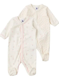 Set of 2 cotton jersey rompers