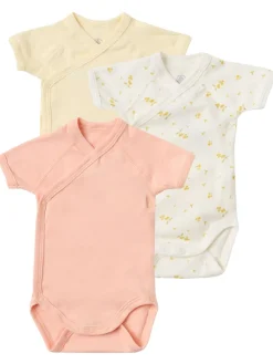 Set of 3 printed cotton bodysuits