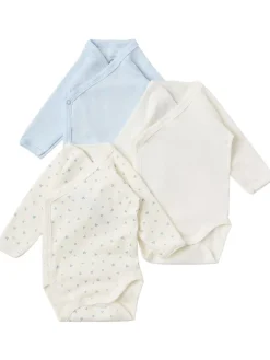 Set of 3 printed cotton bodysuits