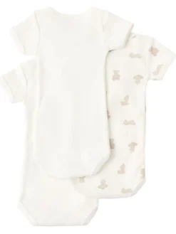 Set of 3 printed cotton bodysuits