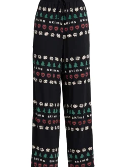 Set pigiama con top e pantaloni in misto modal