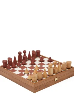 Set scacchi in legno e terracotta